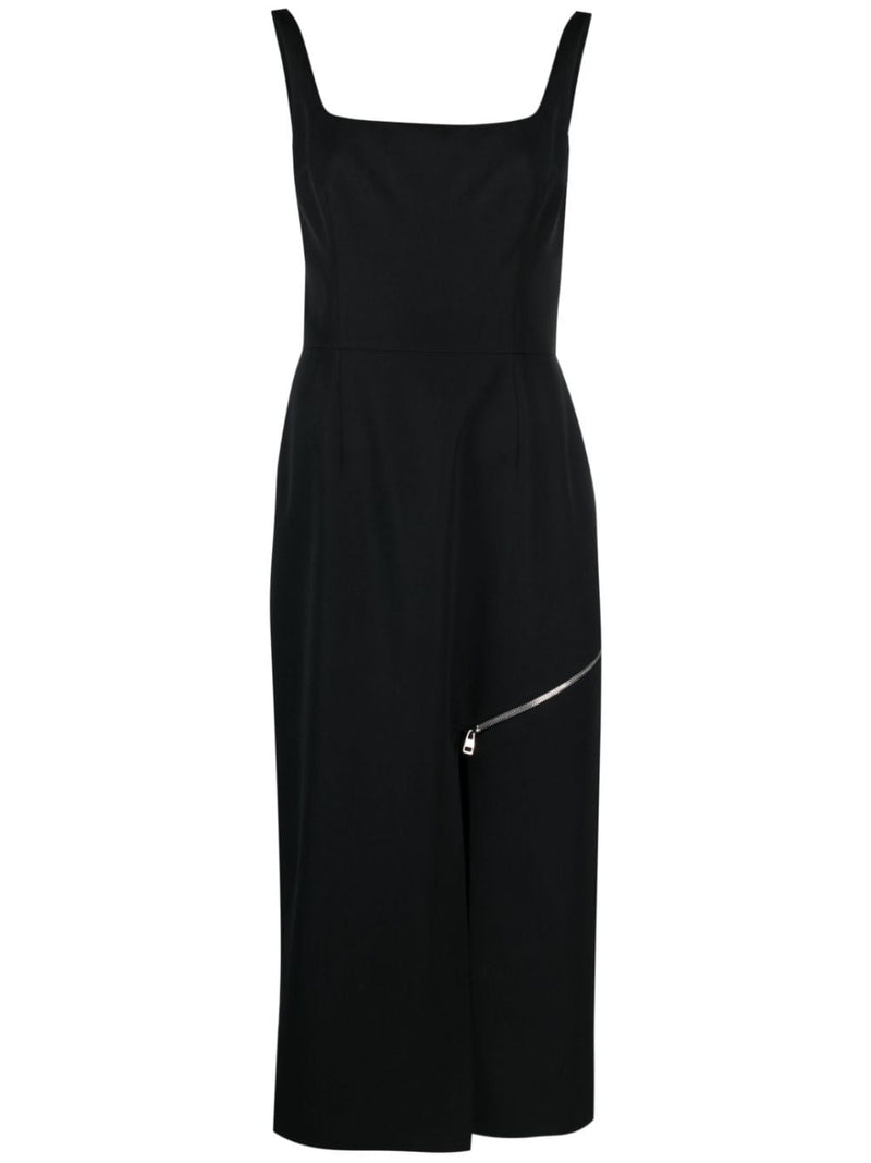 Alexander McQueen zip-embellished Midi Dress | Urbalen... | Urbalenti™ NYC