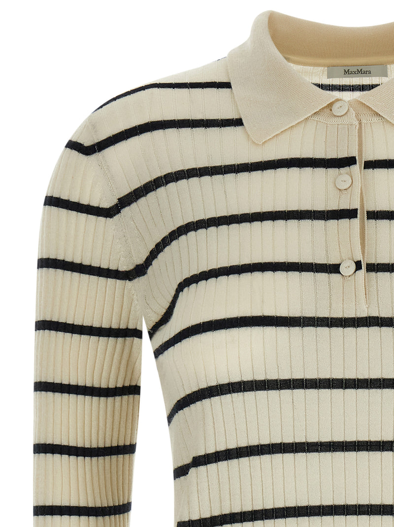 Max Mara Blue Cashmere Polo Shirt