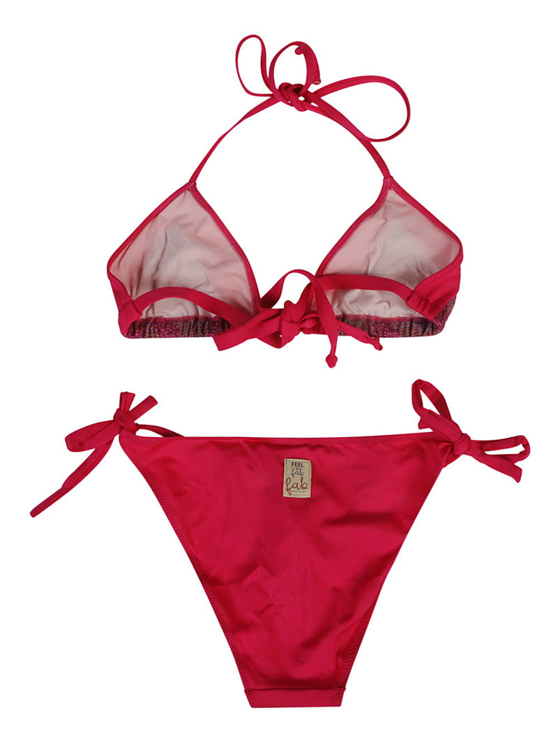 Feel Me Fab Feel Me Fab One printed triangle bikini set