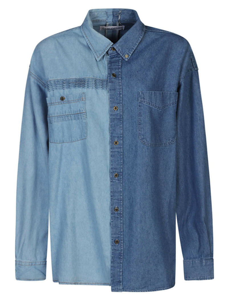 E.L.V. Denim E.L.V. Denim Contrast denim shirt