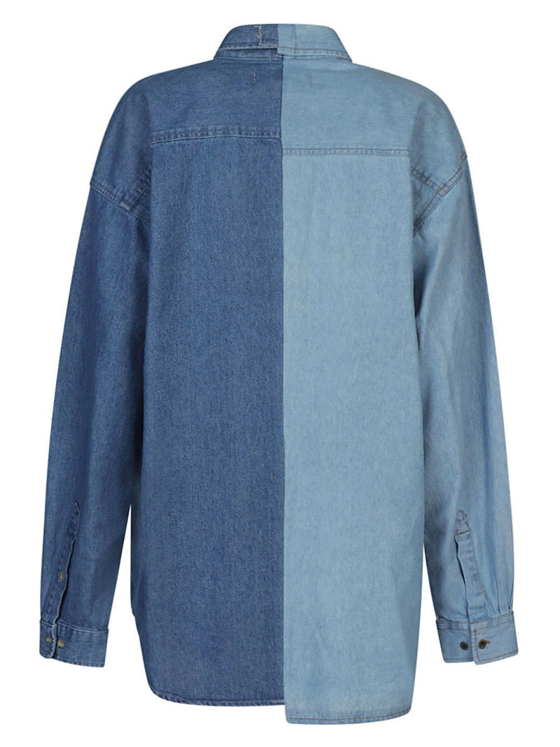 E.L.V. Denim E.L.V. Denim Contrast denim shirt