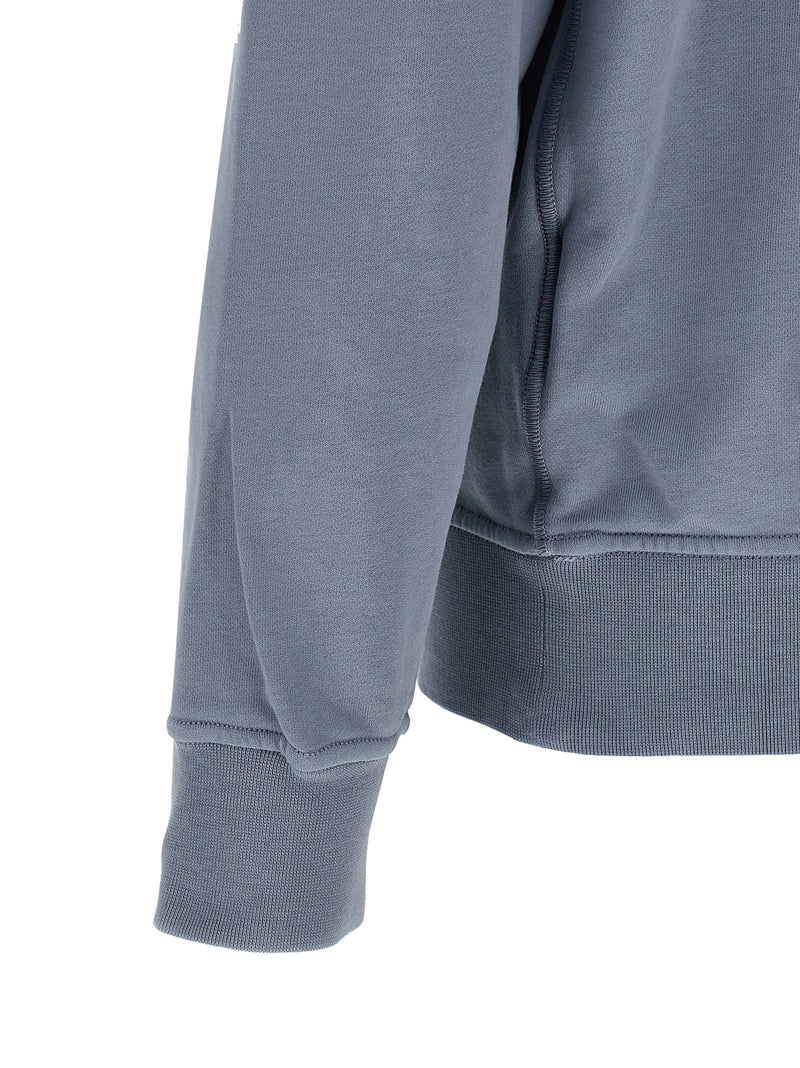 Stone Island Blue Cotton Sweatshirt