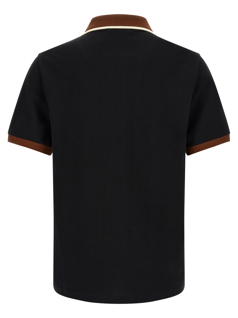 Marni Black Cotton Polo Shirt