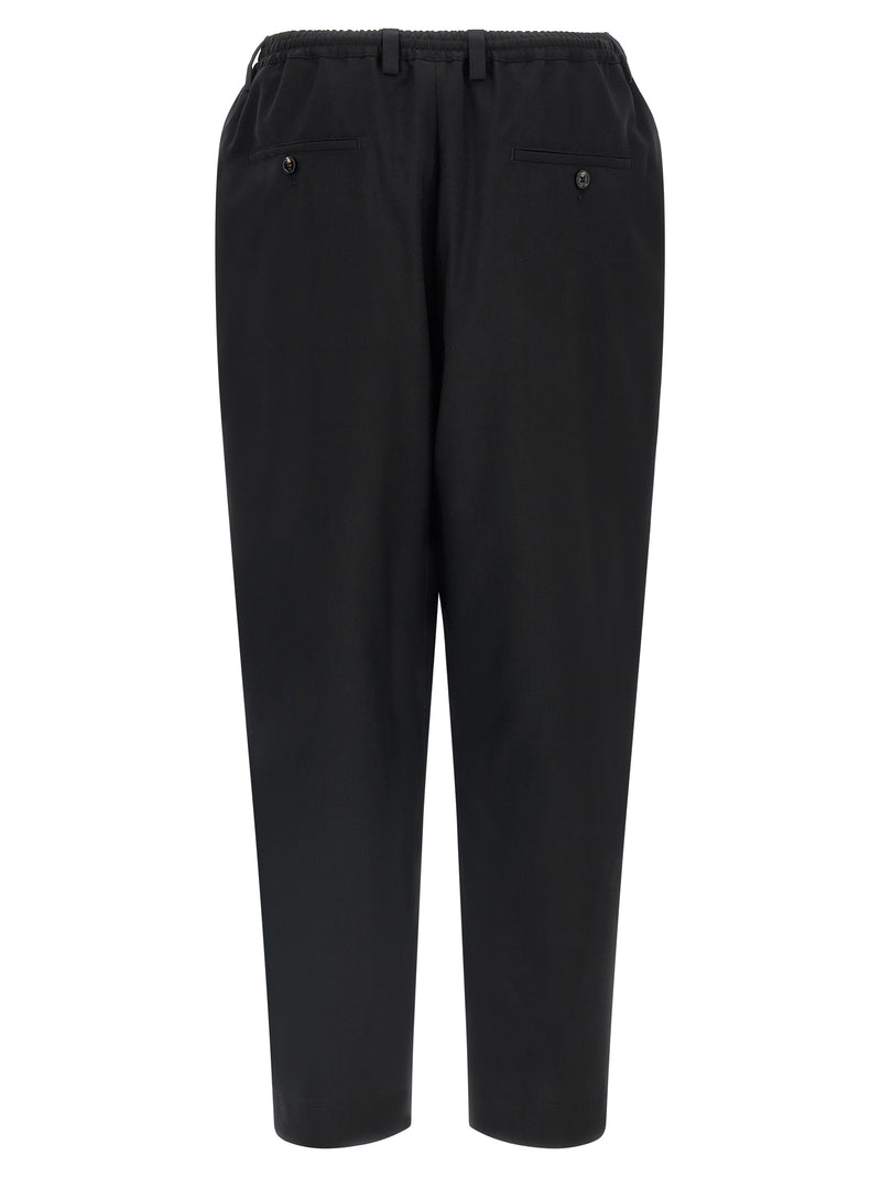 Marni Black Virgin Wool Cropped Pants