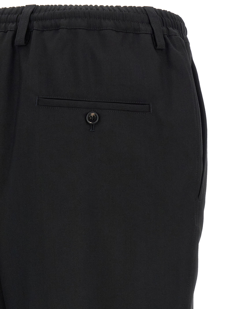 Marni Black Virgin Wool Cropped Pants