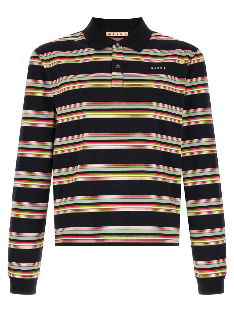 Marni Multicolor Cotton Polo Shirt