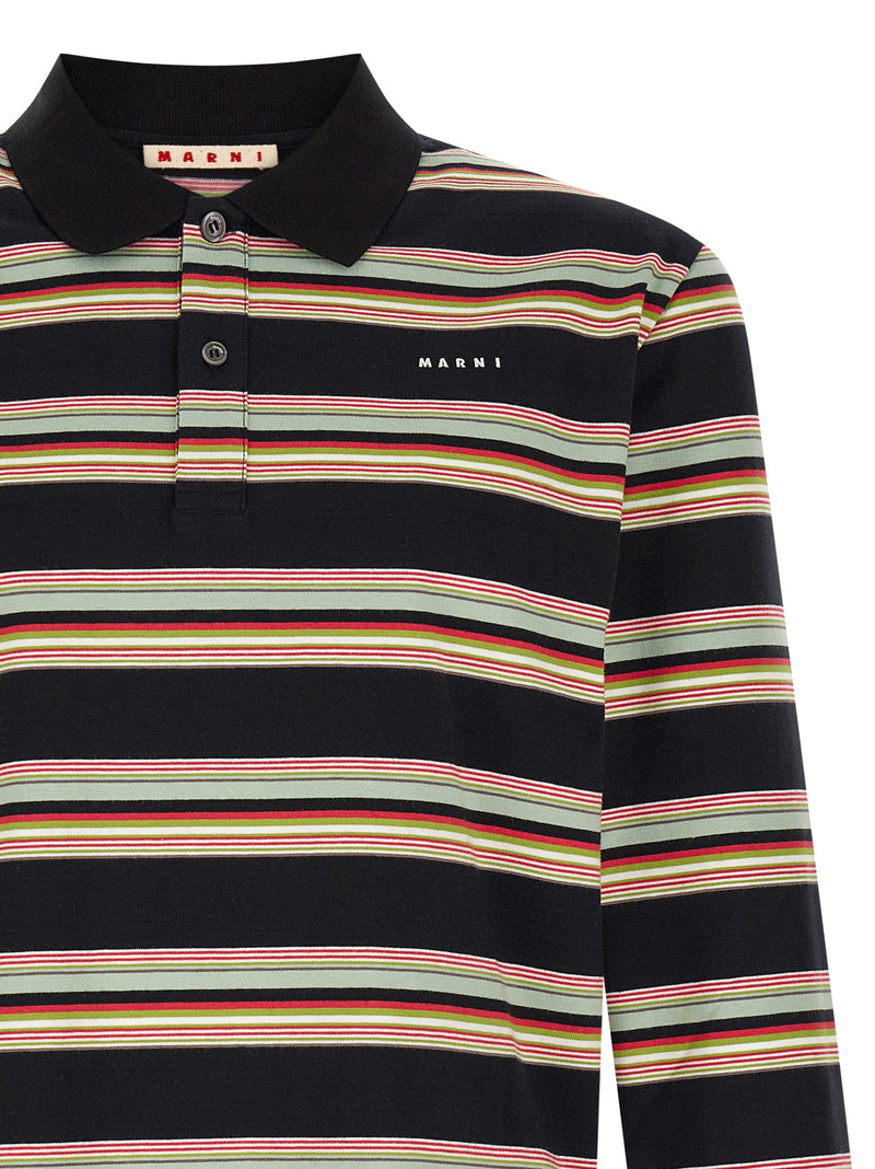 Marni Multicolor Cotton Polo Shirt