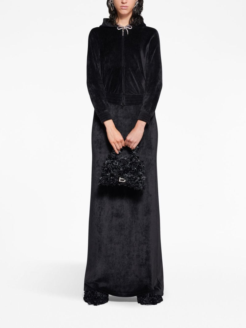 Balenciaga Crystal embellished velvet zip-up hoodie | Urbalenti | Urbale... | Urbalenti™ NYC