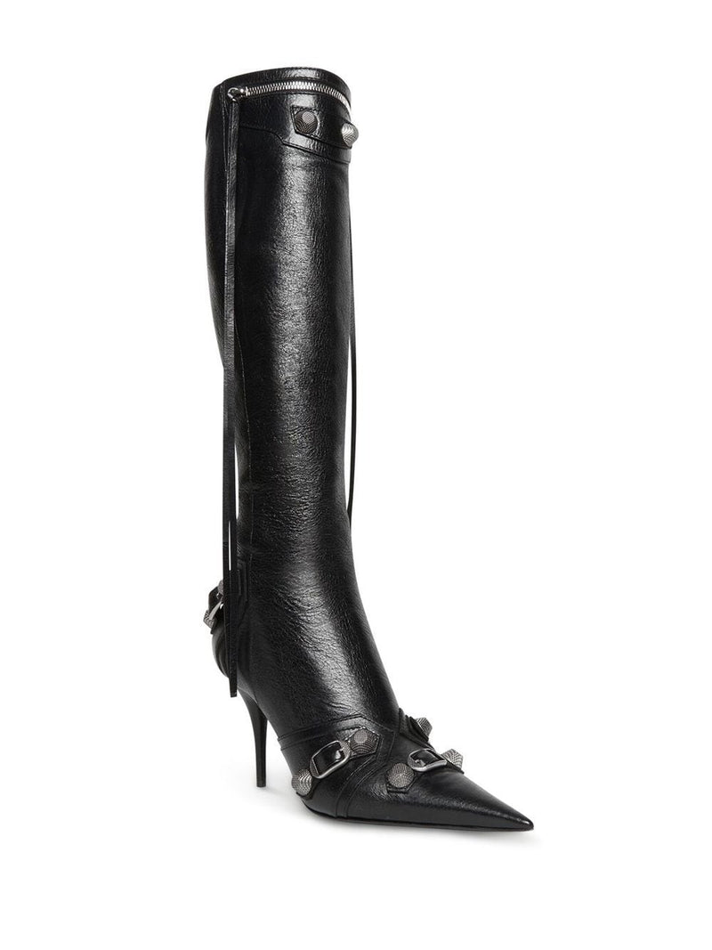 Balenciaga Cagole 90mm knee-high Boots | Urbalenti™ NYC