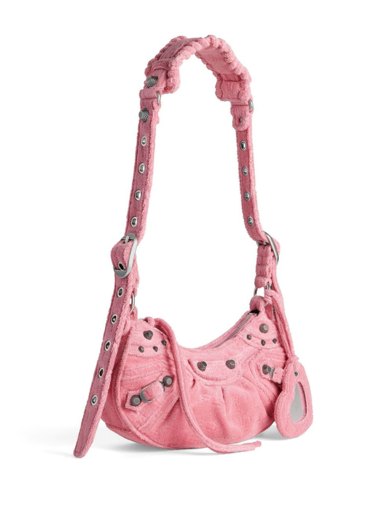 Balenciaga Le Cagole XS denim shoulder bag | Urbalenti™ NYC