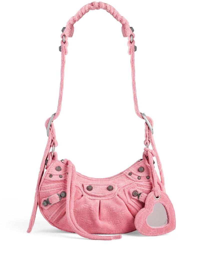 Balenciaga Le Cagole XS denim shoulder bag | Urbalenti™ NYC