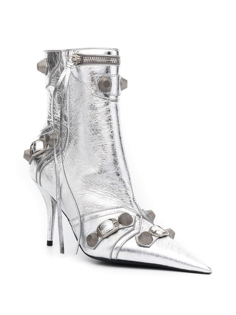 Balenciaga Cagole leather ankle boots | Urbalenti™ NYC