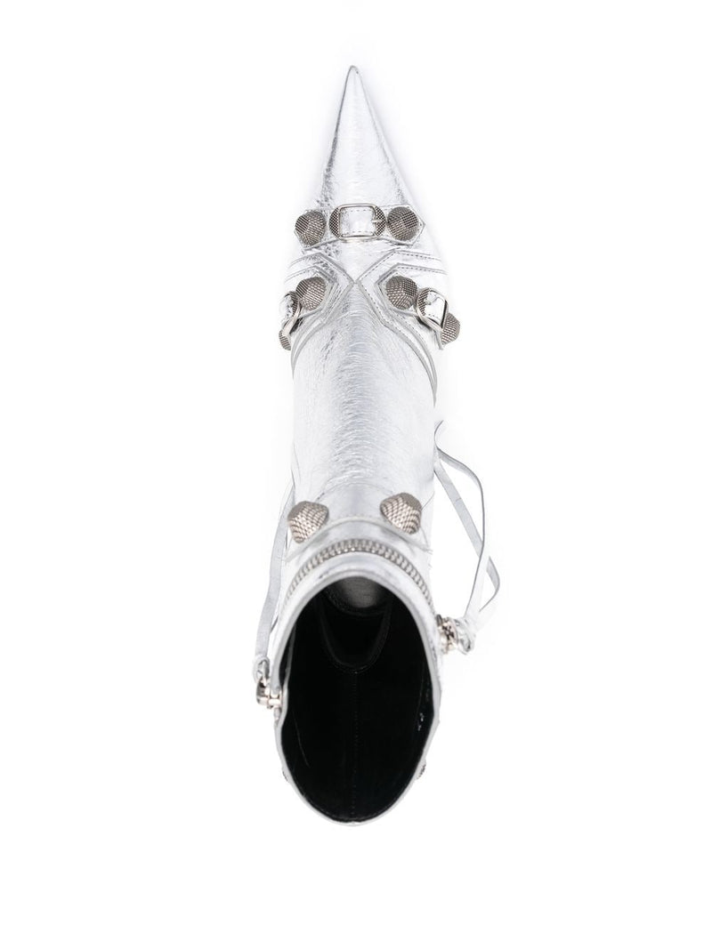 Balenciaga Cagole leather ankle boots | Urbalenti™ NYC