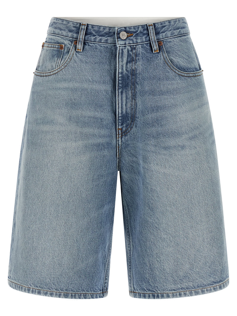 MM6 Maison Margiela Blue Cotton Bermuda Shorts