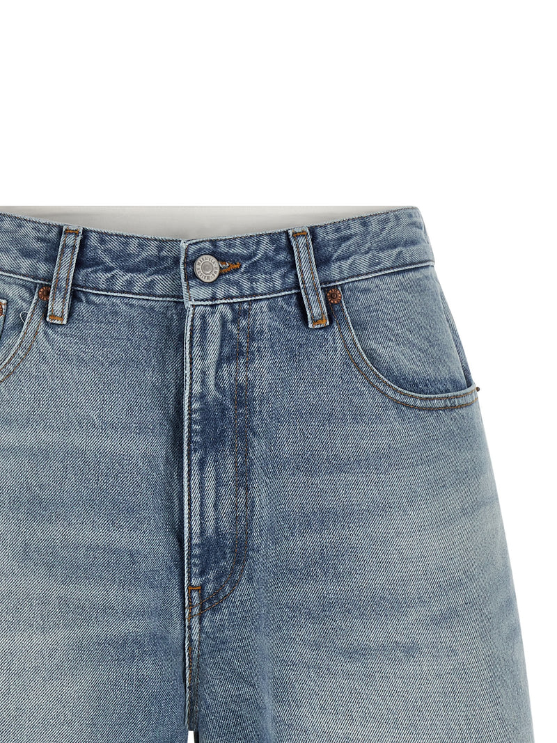 MM6 Maison Margiela Blue Cotton Bermuda Shorts