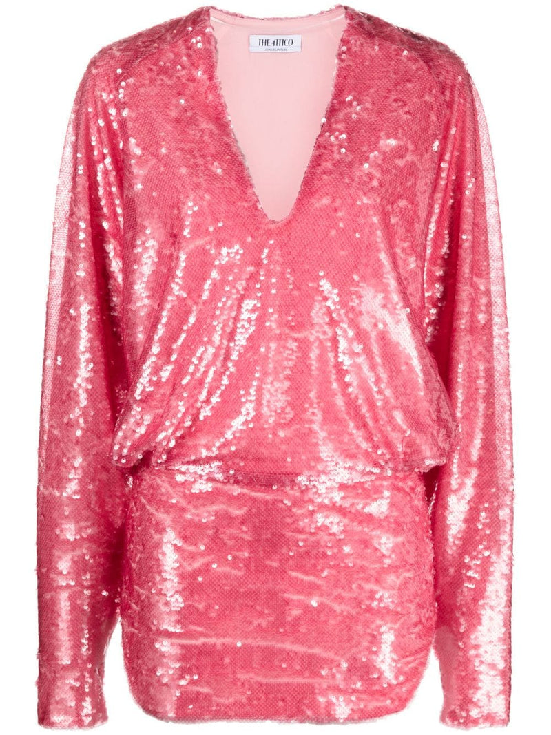 The Attico Gael sequined mini dress | Urbalenti™ NYC