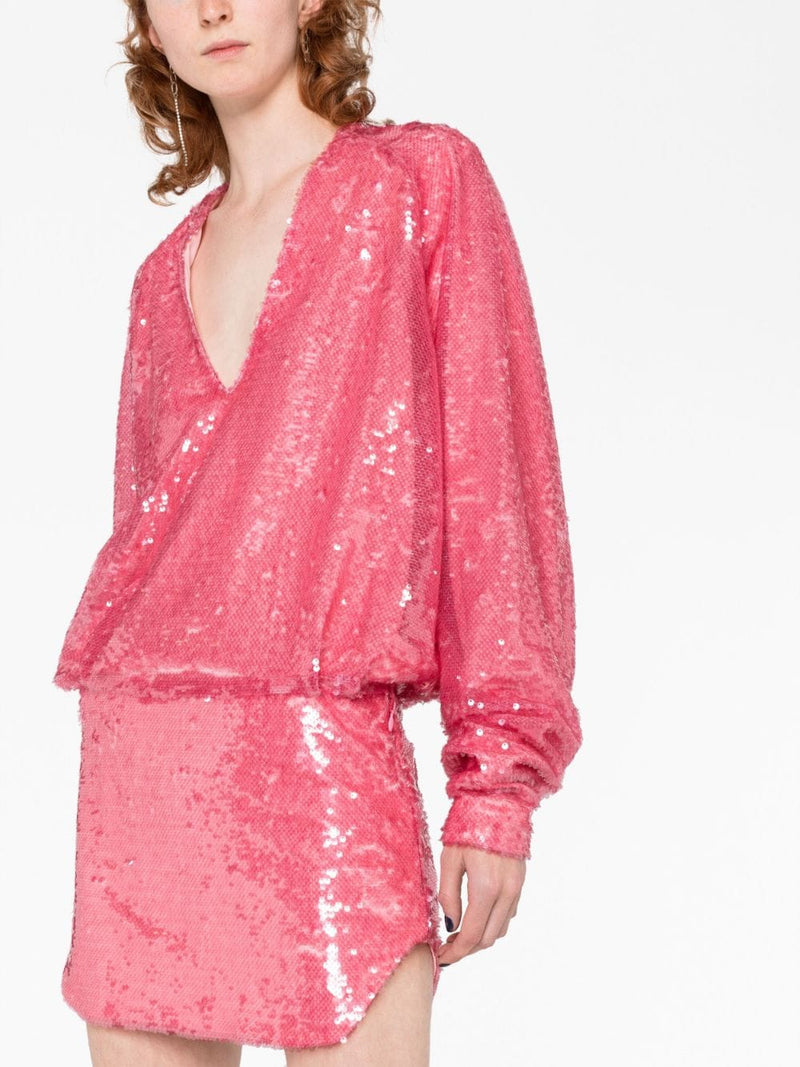 The Attico Gael sequined mini dress | Urbalenti™ NYC