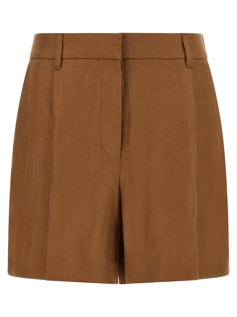 Brunello Cucinelli Brown Linen Bermuda Shorts