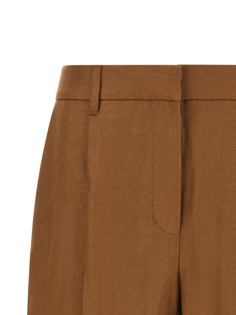 Brunello Cucinelli Brown Linen Bermuda Shorts