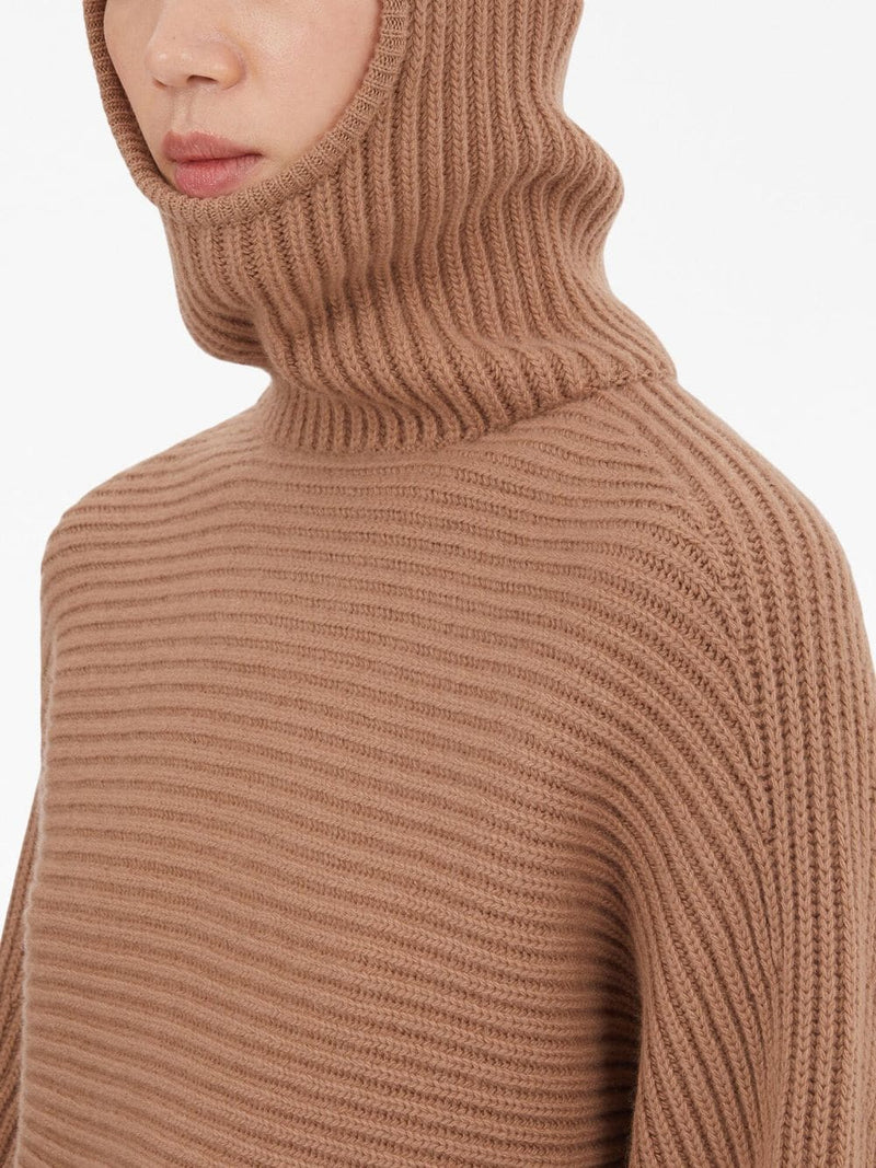 Ferragamo Cashmere cropped hoodie | Urbalenti™ NYC