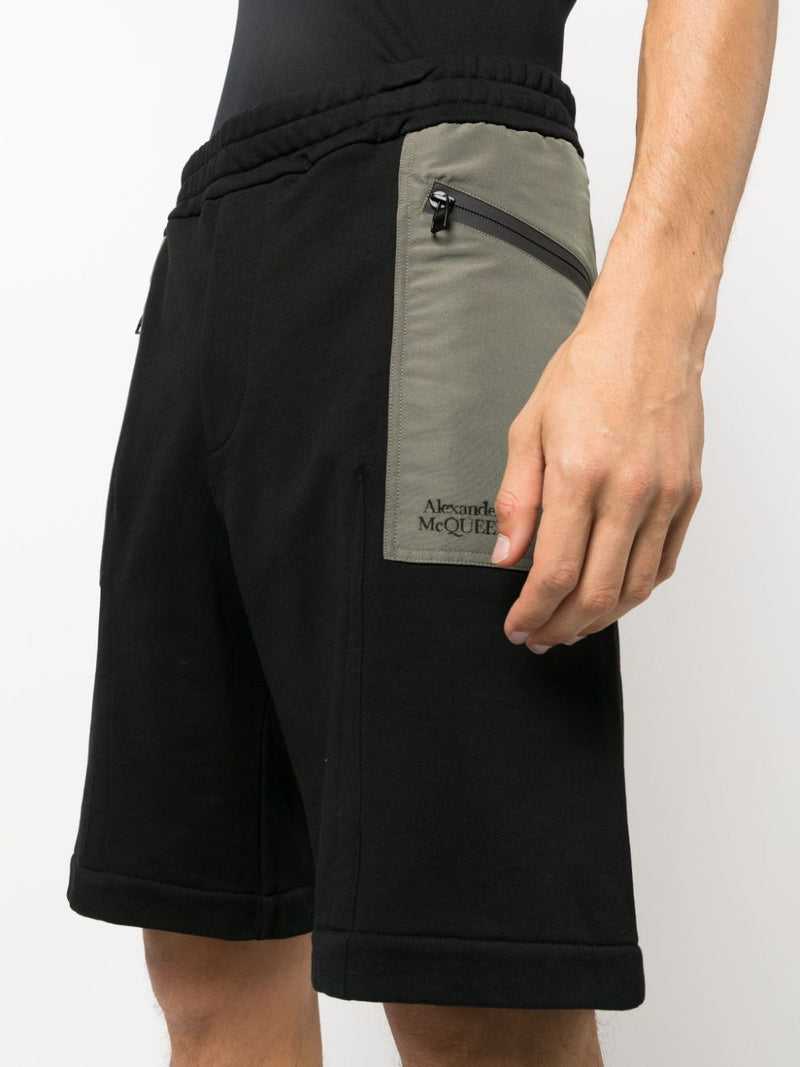 Alexander McQueen two-tone Elasticated Track Shorts | Urbalenti | Urbale... | Urbalenti™ NYC