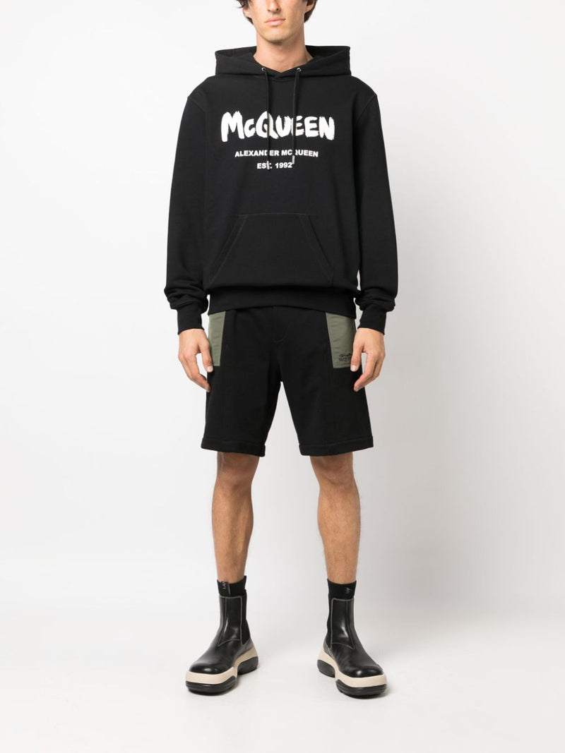 Alexander McQueen two-tone Elasticated Track Shorts | Urbalenti | Urbale... | Urbalenti™ NYC