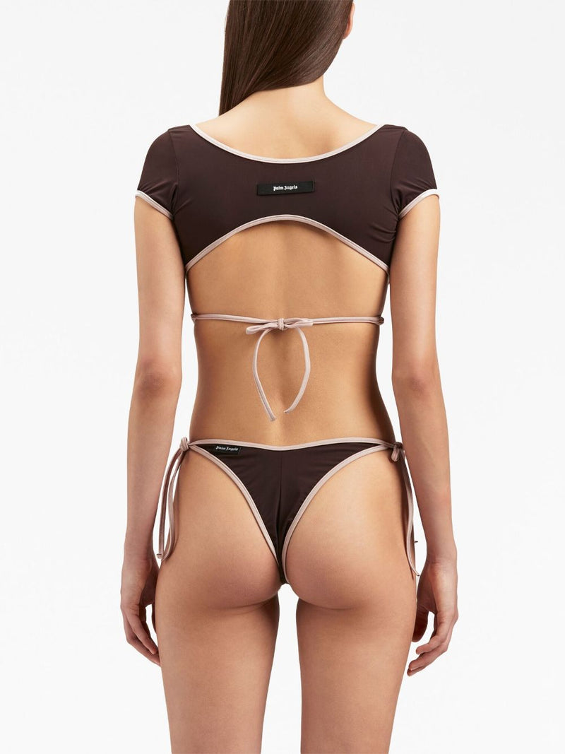 Palm Angels Cap-sleeves bikini top - Style FAB0016030 | Urbalenti | Urba... | Urbalenti™ NYC