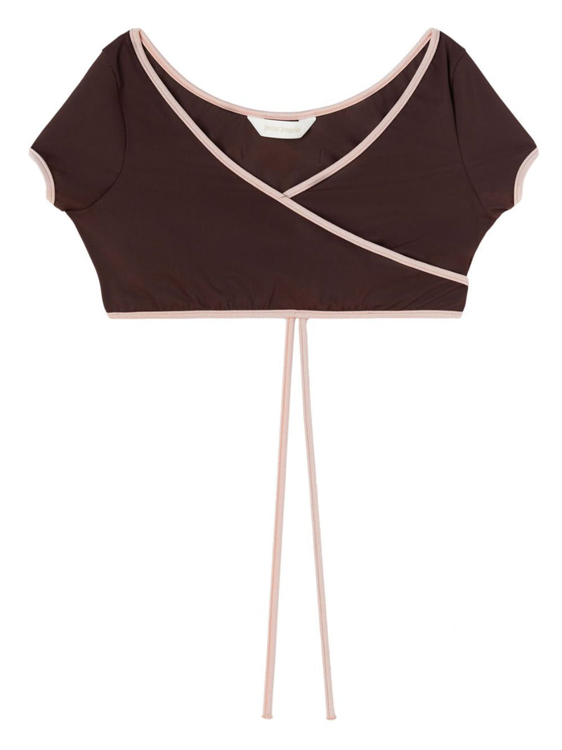 Palm Angels Cap-sleeves bikini top - Style FAB0016030 | Urbalenti | Urba... | Urbalenti™ NYC