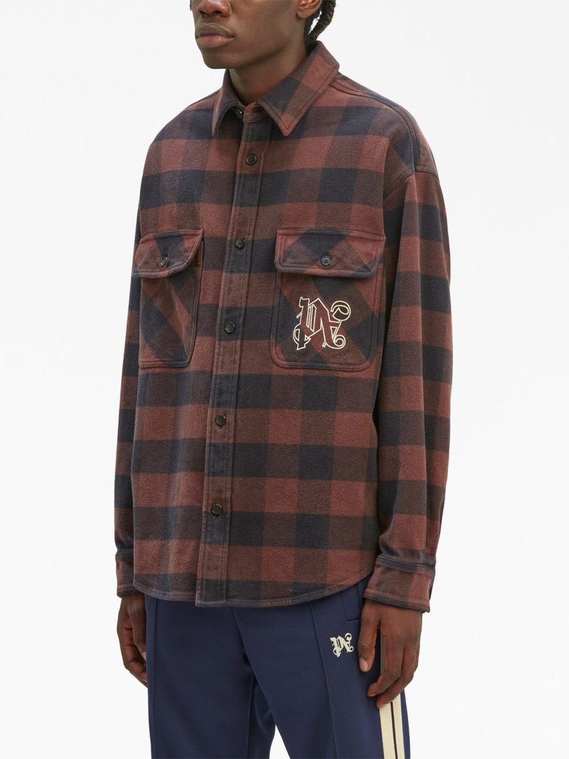 Palm Angels Monogram cotton overshirt | Urbalenti™ NYC