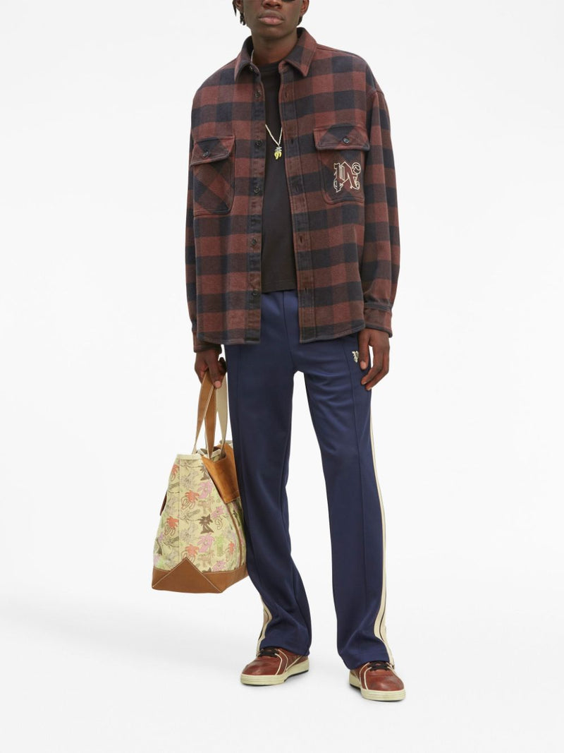 Palm Angels Monogram cotton overshirt | Urbalenti™ NYC