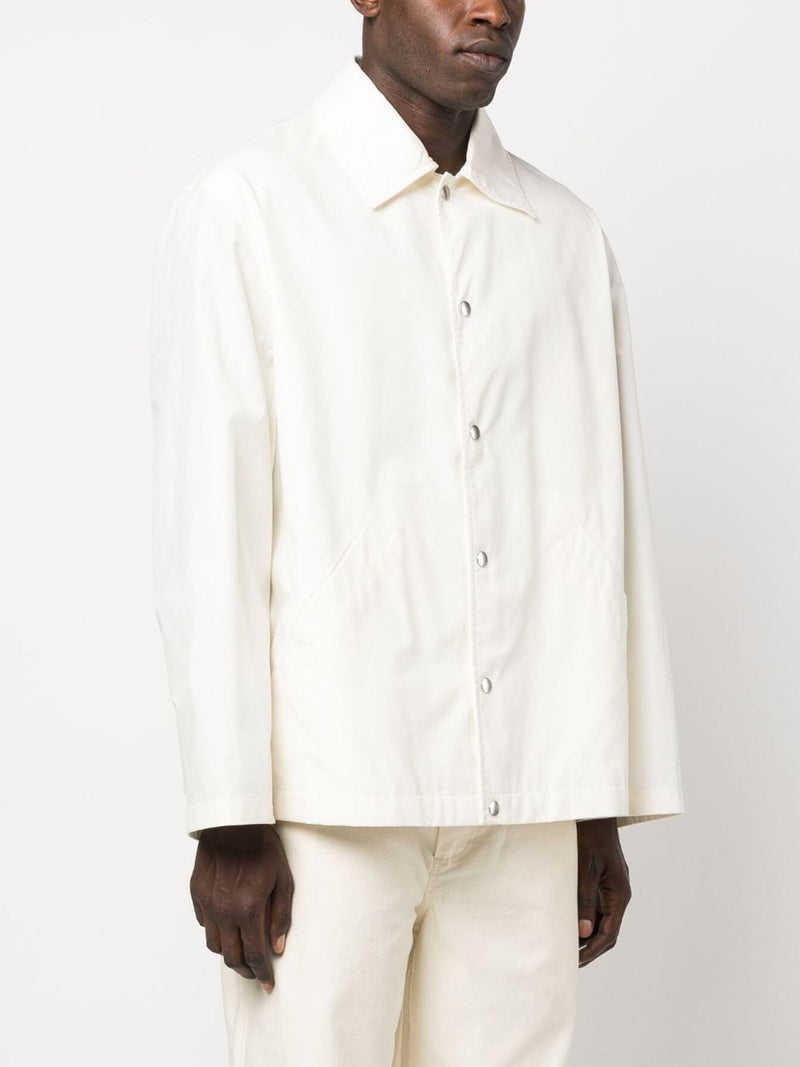 Jil Sander Logo cotton jacket - Style 3J45071103 | Urbalenti | Urbalenti... | Urbalenti™ NYC