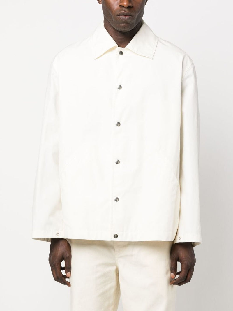 Jil Sander Logo cotton jacket - Style 3J45071103 | Urbalenti | Urbalenti... | Urbalenti™ NYC