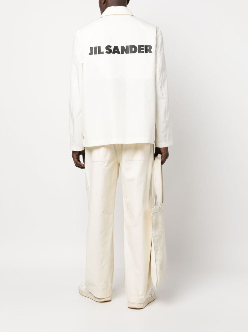 Jil Sander Logo cotton jacket - Style 3J45071103 | Urbalenti | Urbalenti... | Urbalenti™ NYC