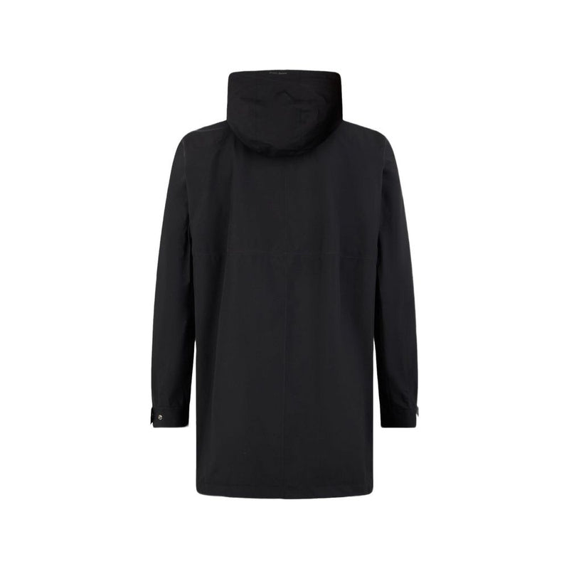 Herno Black Polyester Coat