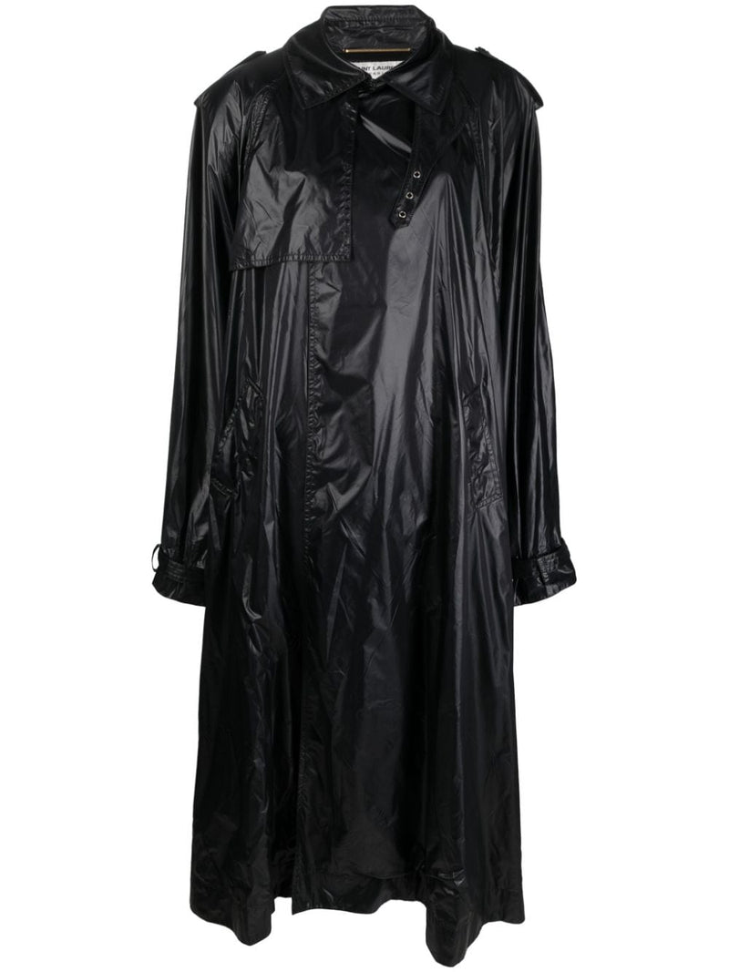 Saint Laurent shoulder-pad Oversized Trench Coat | Urbalenti | Urbalenti... | Urbalenti™ NYC