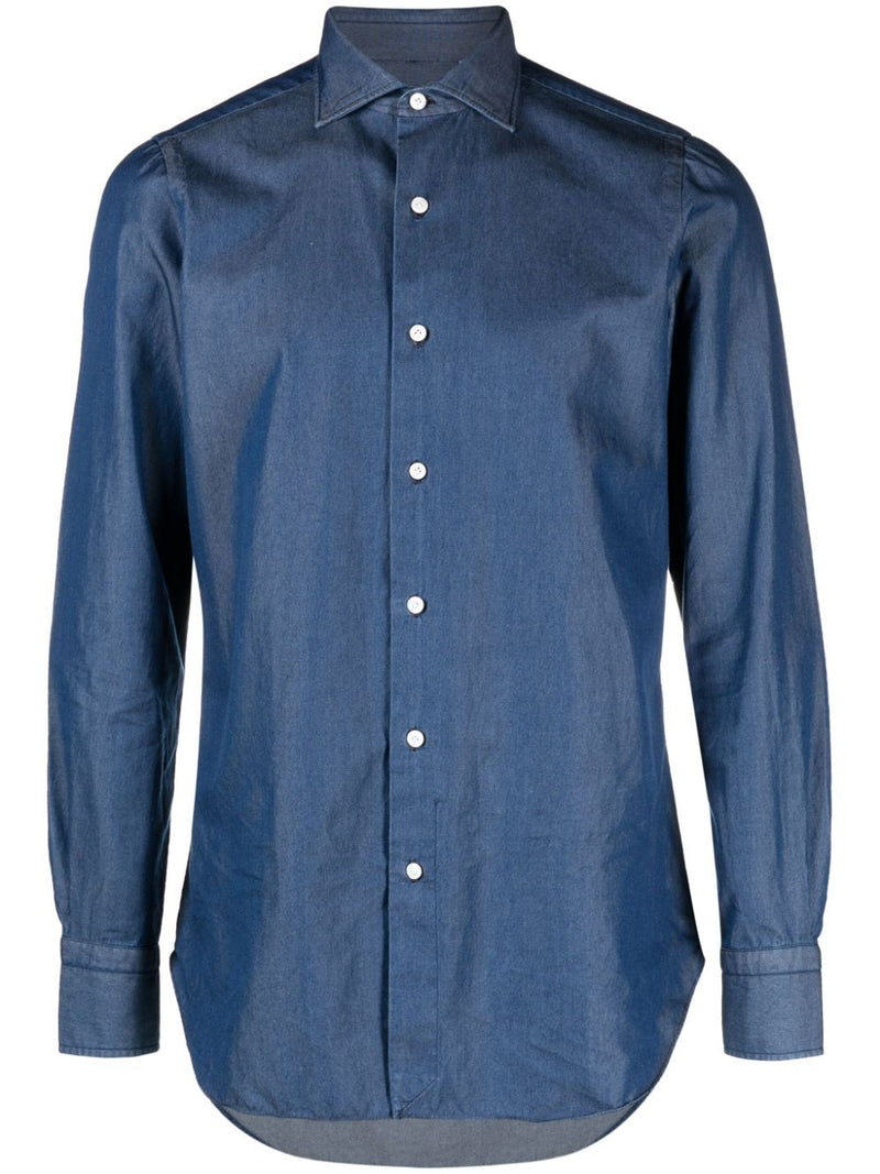 Finamore 1925 Napoli Finamore 1925 Napoli Regular fit denim shirt