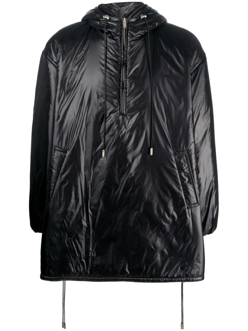 Saint Laurent Cassandre logo-embossed hooded raincoat | Ur... | Urbalenti™ NYC