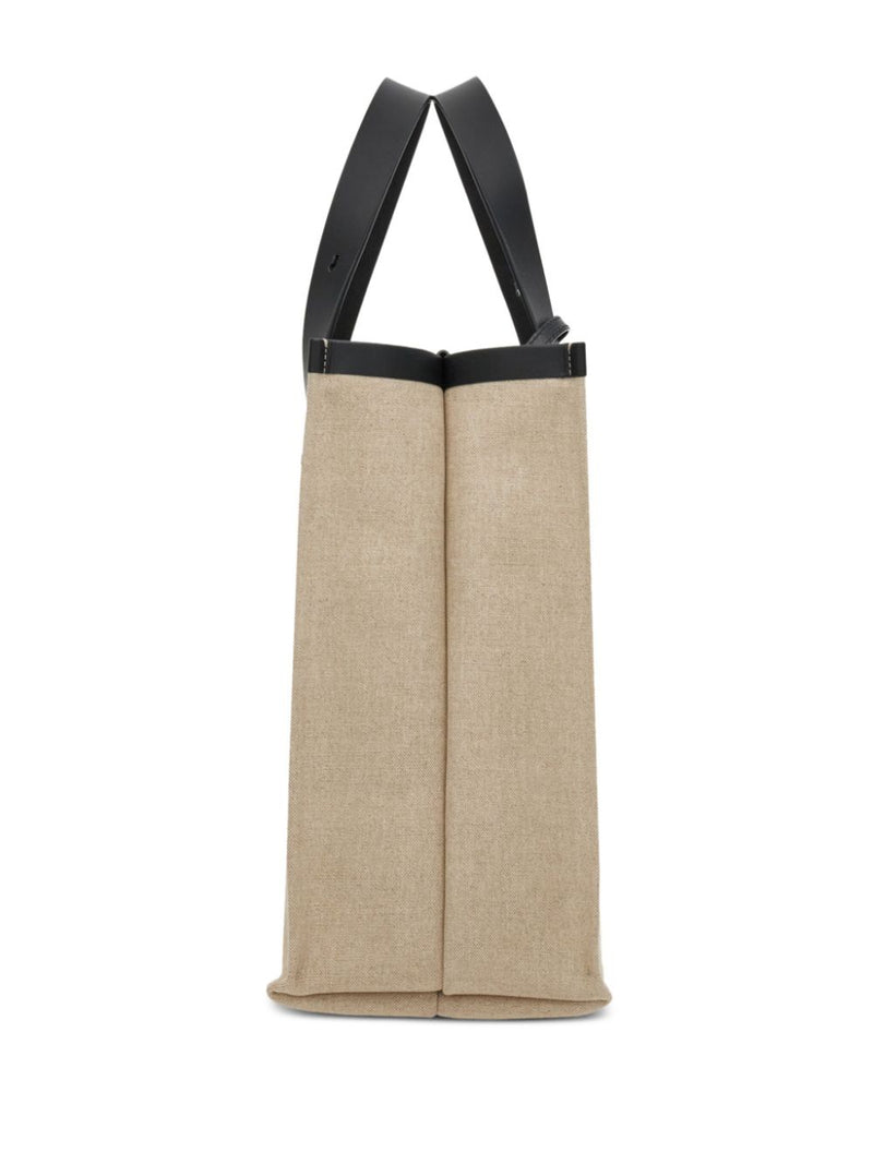 Ferragamo logo-embossed leather tote bag | Urbalenti™ NYC