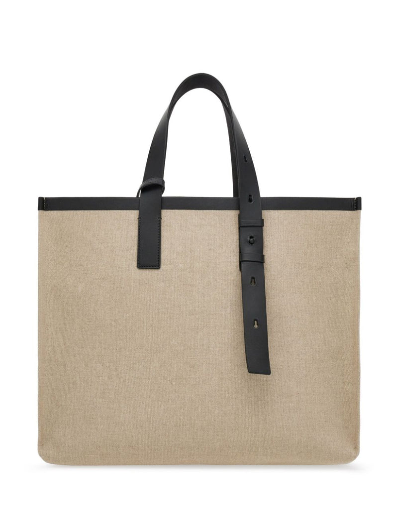 Ferragamo logo-embossed leather tote bag | Urbalenti™ NYC