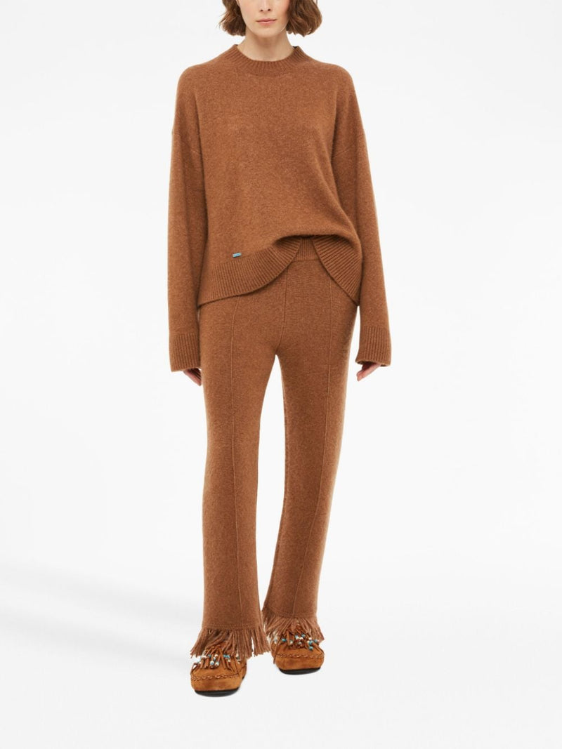 Alanui Alanui Cashmere and silk blend trousers