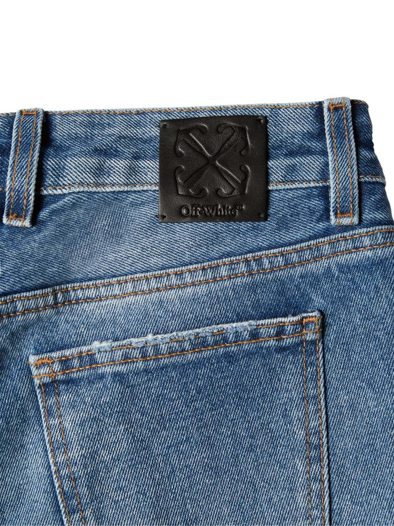 Off White Mid-rise flared jeans | Urbalenti™ NYC