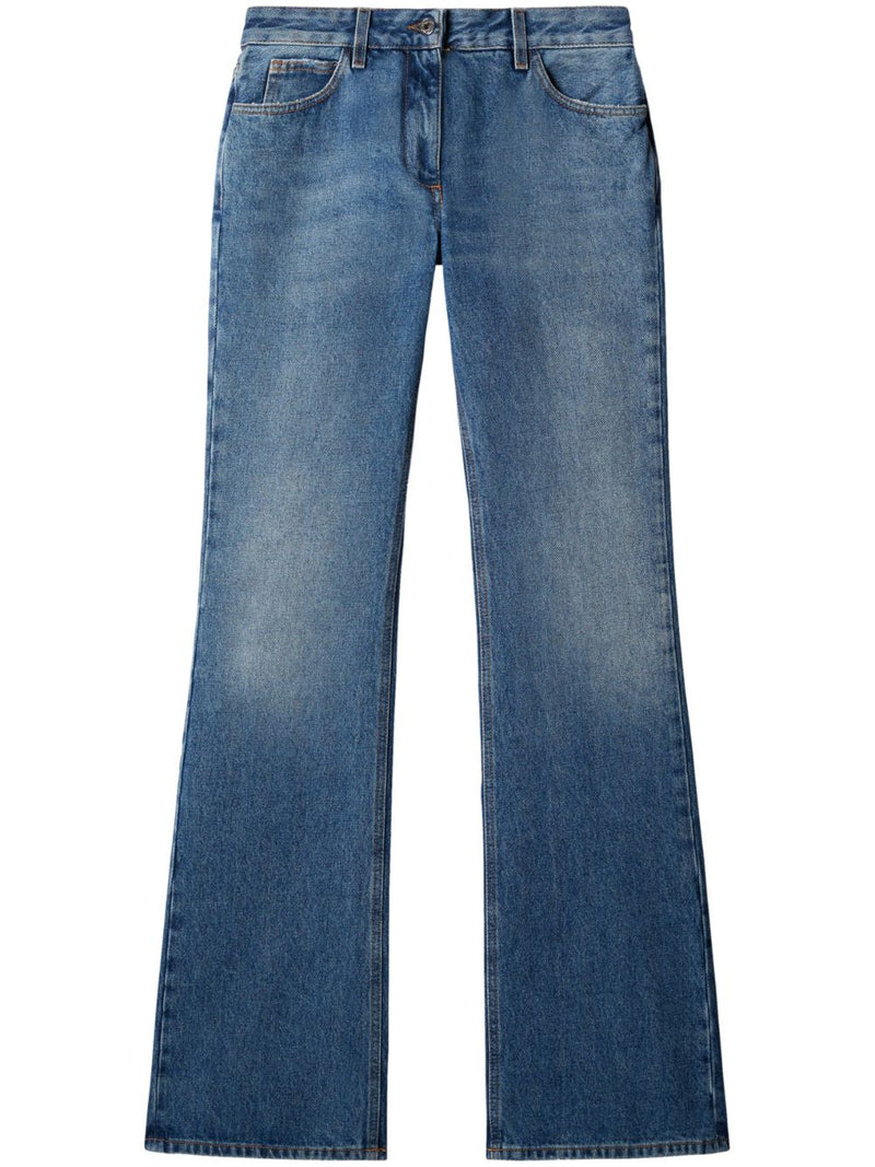 Off White Mid-rise flared jeans | Urbalenti™ NYC