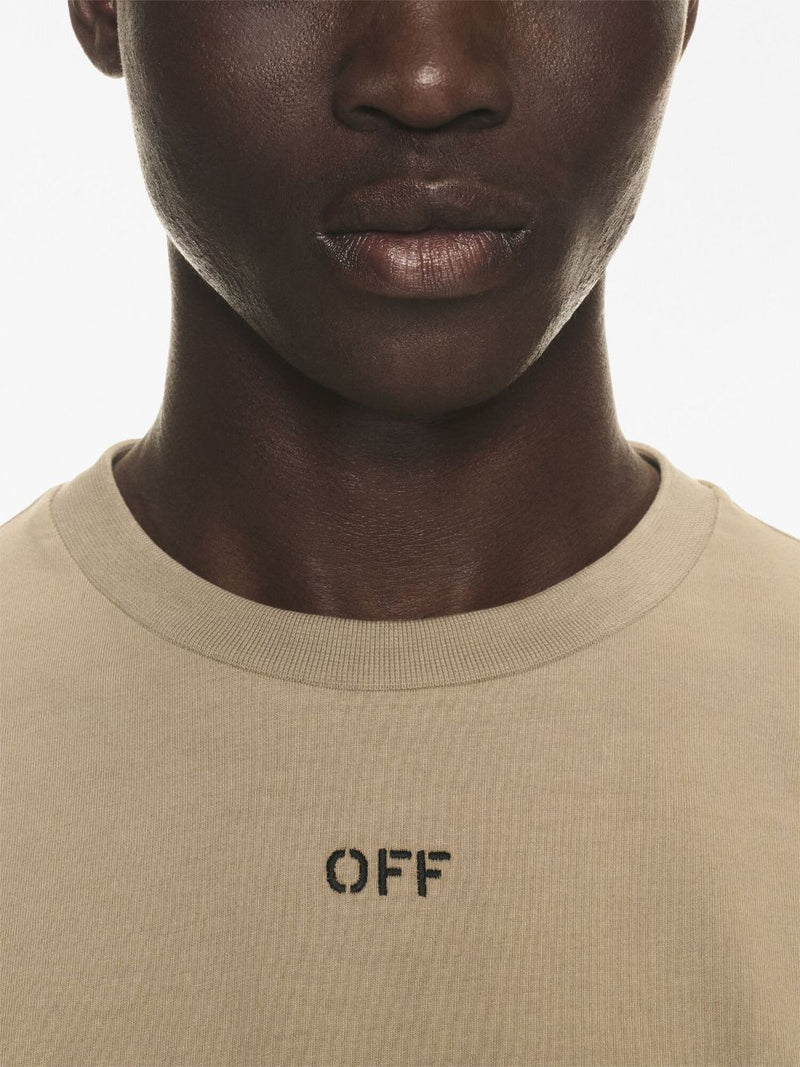 Off White Logo cotton t-shirt | Urbalenti™ NYC