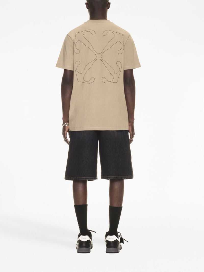 Off White Logo cotton t-shirt | Urbalenti™ NYC