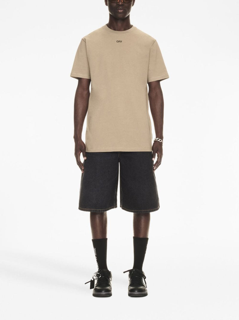 Off White Logo cotton t-shirt | Urbalenti™ NYC