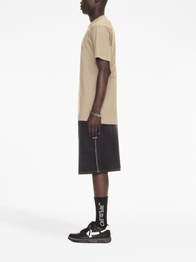 Off White Logo cotton t-shirt | Urbalenti™ NYC