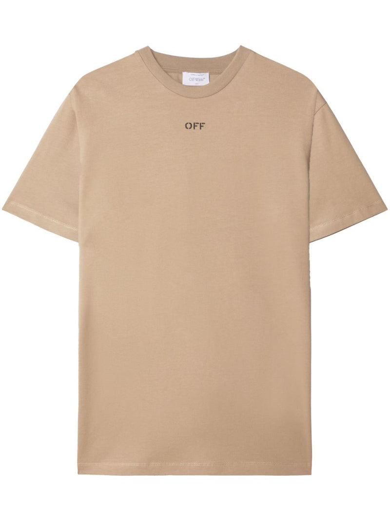Off White Logo cotton t-shirt | Urbalenti™ NYC