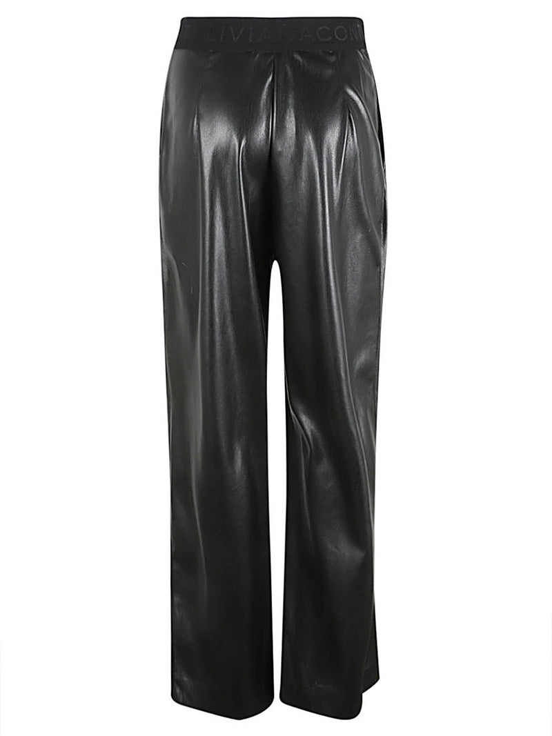 Liviana Conti Liviana Conti Faux leather trousers