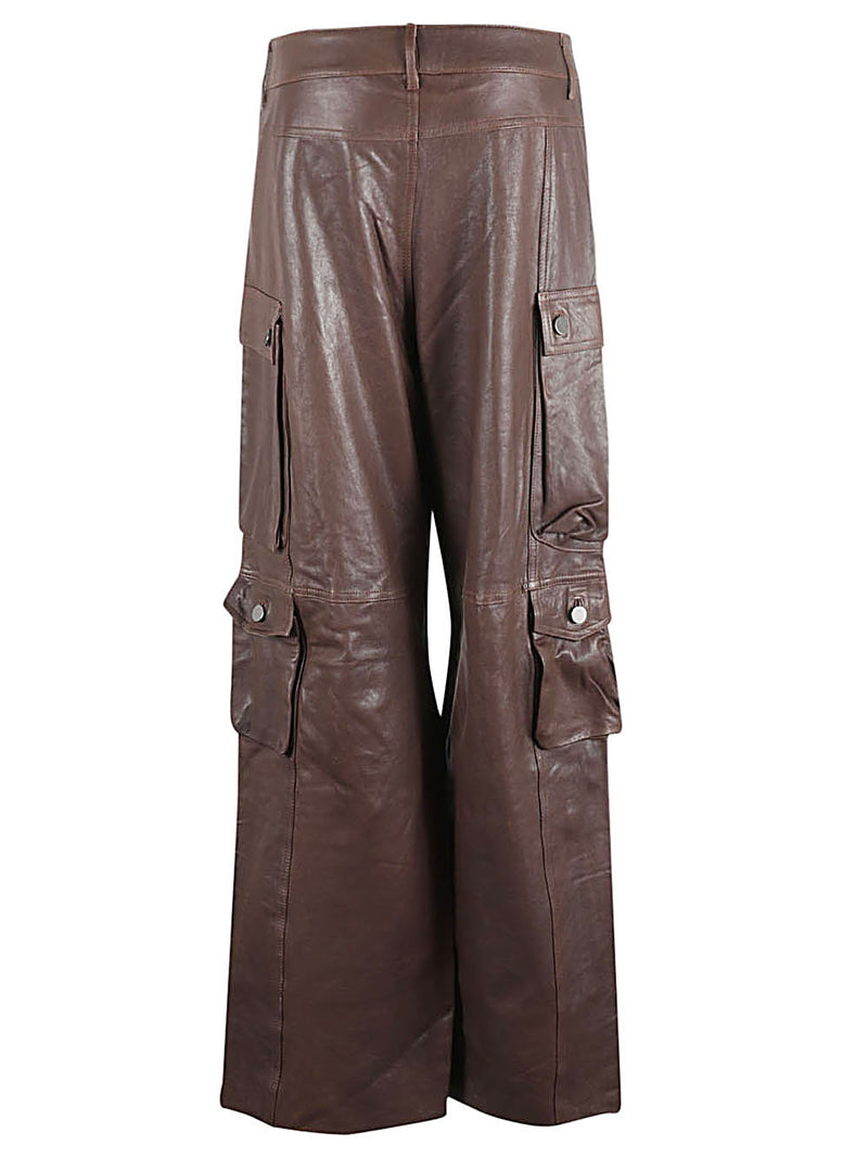 Fermas.Club Fermas.Club Leather cargo pants