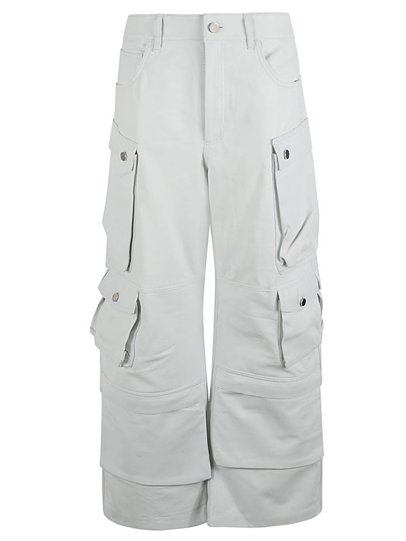Fermas.Club Fermas.Club Leather cargo pants